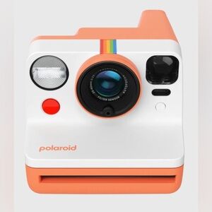 Polaroid OneStep 2 Instant Camera in White and Coral with Teal Shutter